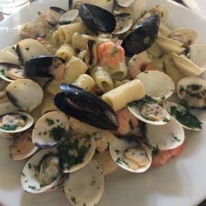 Rigatoni Carbonara Di Mare