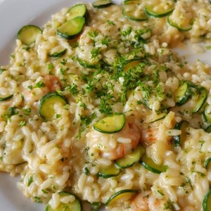 Risotto Gamberi e Zucchine