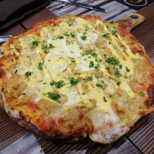 Pizza de pollo peruano