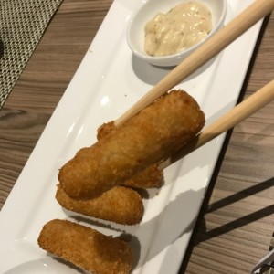 rollitos de cangrejo