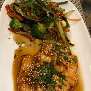 salmon teriyaki