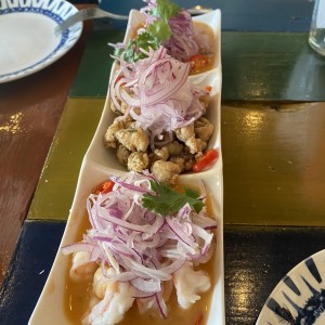 Trio de ceviche 