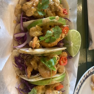 Tacos de camarones 