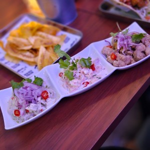 Trio de ceviches