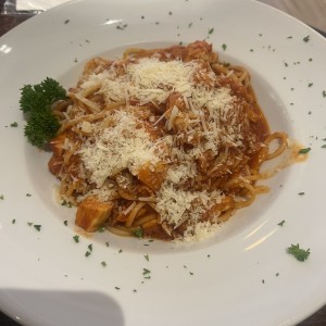 Spagetti con pollo