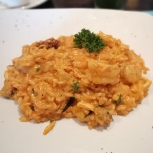 Risotto de mariscos.