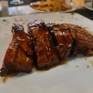 costillas de cerdo en salsa bbq