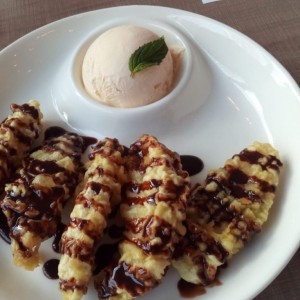 Postres - Banana Tempura