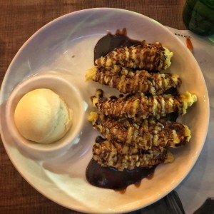 Postres - Banana Tempura