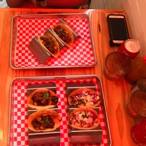 TACOS - COCHINITA PIBIL, POLLO AL PASTOR, AL PASTOR