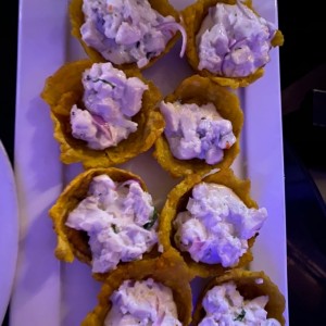 patacones de ceviche