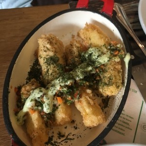 yuca frita al mojo