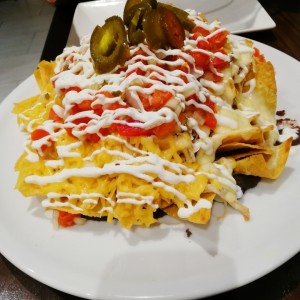 nachos de carne