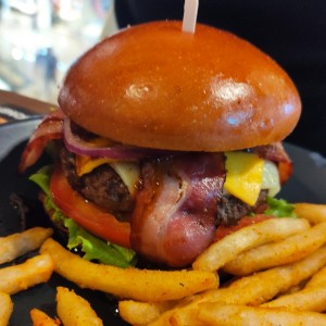 Top Burgers - American Cheese Bacon