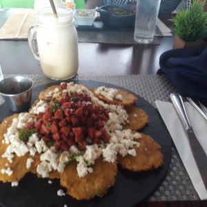 Nachos de Patacones. 