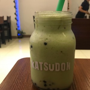 BUBBLE TEA DE MELON, TOPPING DE TAPIACO