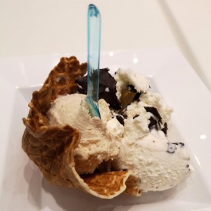 helado de nocilla y stracciatella