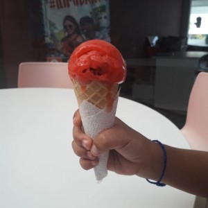 Cono de frozen berry