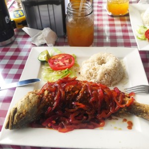 pescado frito a la Escabeche