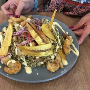 Arroz Chaufa con Mariscos