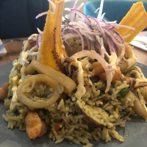 Arroz Chaufa con Mariscos