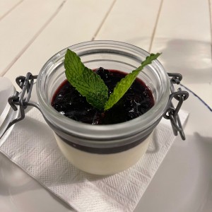 Pannacotta de frutos rojod