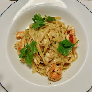 Fetuccini Aglio, Olio E Gamberetti