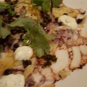 Carpaccio de pulpo