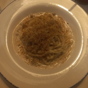 Spaghetti Alfredo e Prosciutto