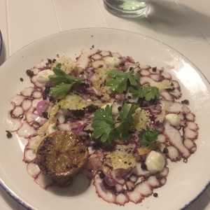 carpaccio de pulpo