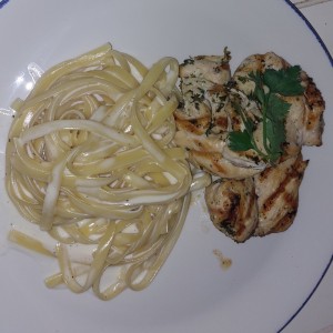 pollo con pasta