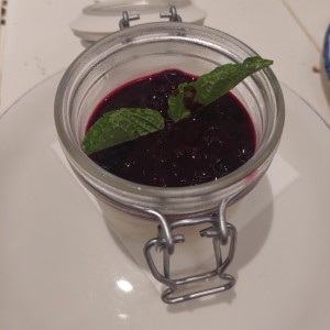 Pannacotta de frutos rojod