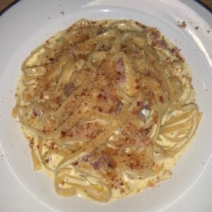 Spaghetti Alfredo E Prosciutto 