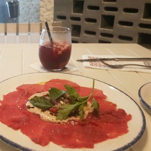 Carpaccio vitello tonatto