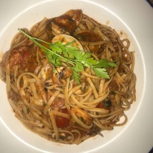 Pasta con mariscos 