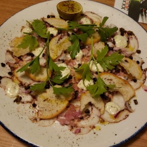 carpaccio de pulpo 