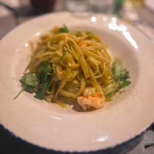 Fetuccini Aglio, Olio E Gamberetti