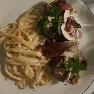 pasta con Osobuco en salsa blanca