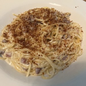 Spaghetti Alfredo e Prosciutto