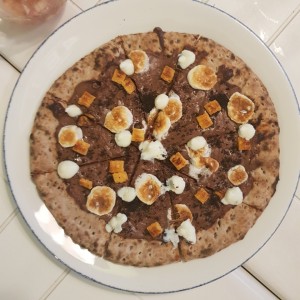 pizza de nutella