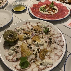 Carpaccio Di Polpo, carpaccio vitello tonnato