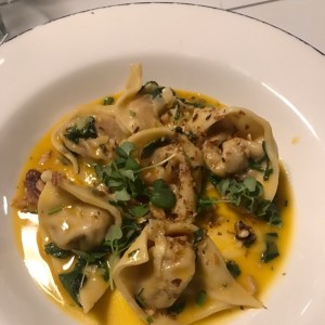 Tortellini relleno de zapallo 