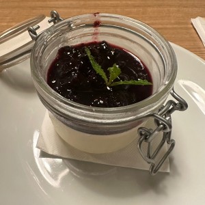 Pannacotta de frutos rojod