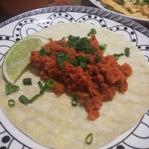 Taco de chorizo