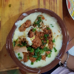 Queso fundido con Chorizo