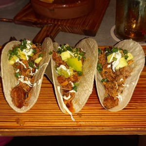 Tacos de chorizo y carne