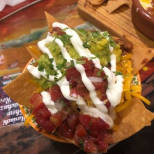 porcion personal de nachos