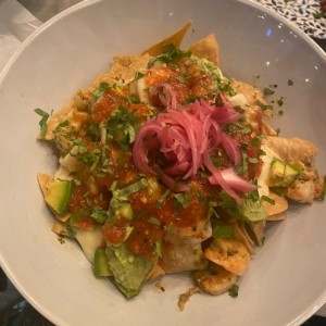 Nachos de camaron