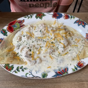 Pollo Stroganoff Crepe