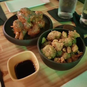 Experiencia Malo - SPICY SHRIMP TEMPURA y POPCOR BROCOLI